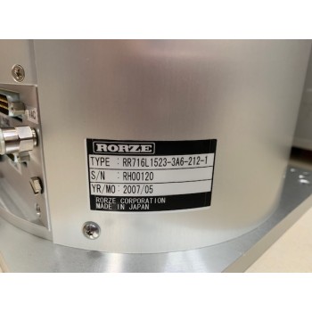 RORZE RR716L1523-3A6-212-1 Wafer Transfer Robot w/ CURR-4426-1 Controller & RA310-812-101 Aligner